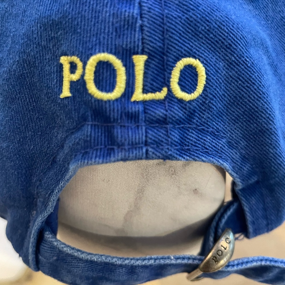 Ralph Lauren Blue Cap with Yellow Logo